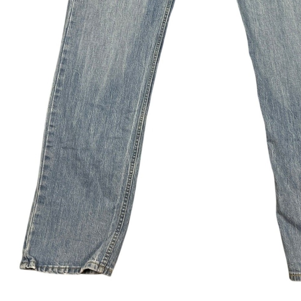 Levi Strauss 505 Jeans Mens W36 L34 Light Wash Straight Fit Denim Pants - Picture 3 of 14
